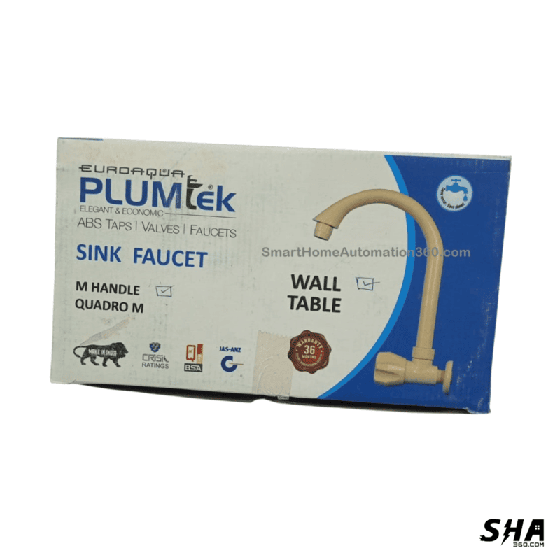 Plumtek Wall Sink Tap ABS Flange Quarter Turn Elegant for Bathroom Kitchen - Sha360 Plumtek Wall Sink Tap ABS Flange Quarter Turn Elegant for Bathroom Kitchen - Sha360