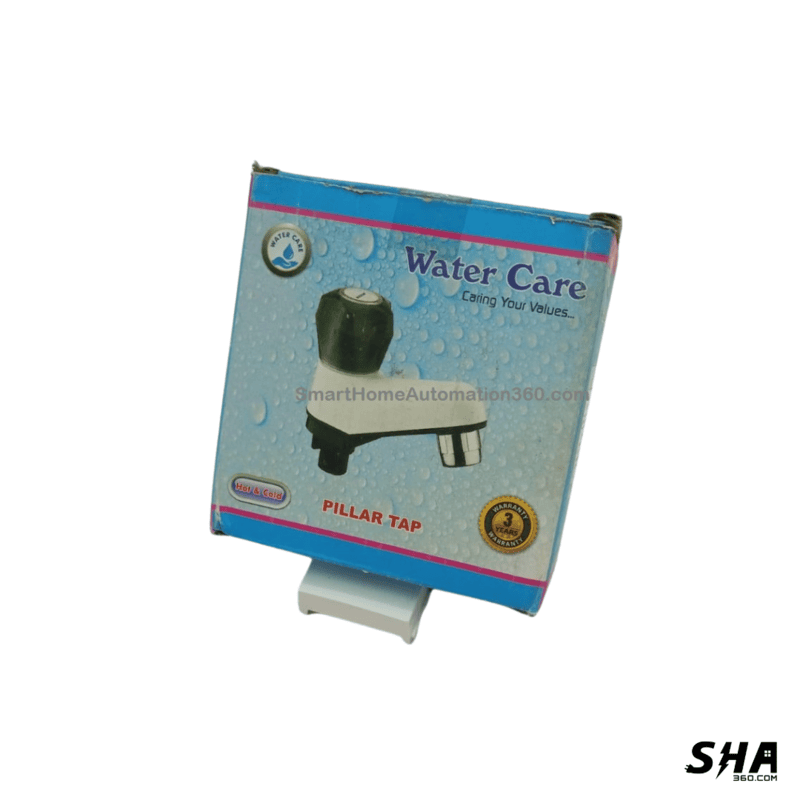 Watercare Pillar Tap ABS with Flange Quarter Turn Elegant For kitchen Bathroom Wash basin etc., - Sha360