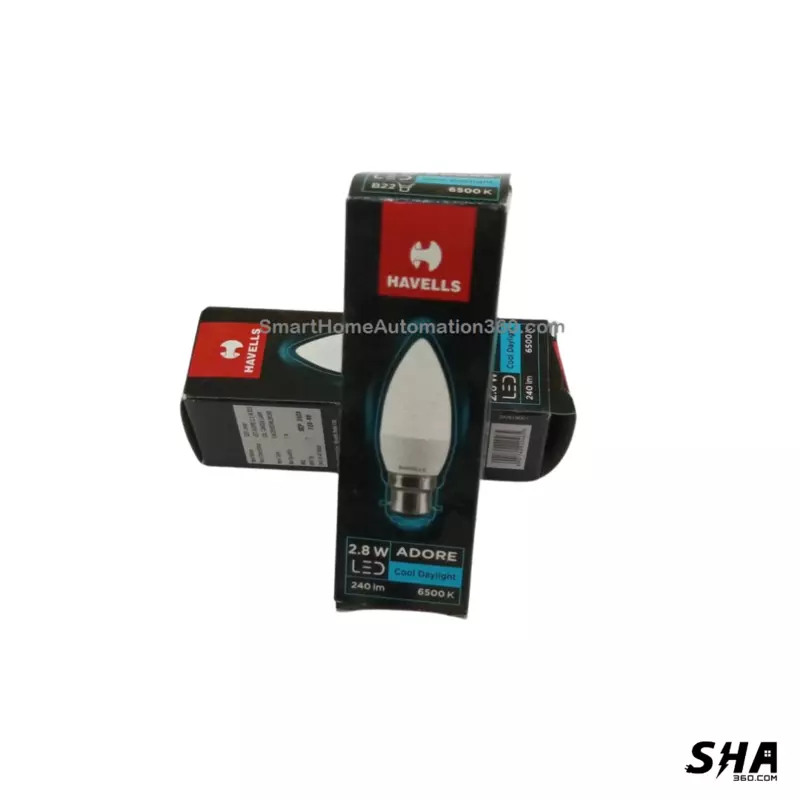 2.8W LED Bulb Candle Light Havells Adore (Cool Daylight White) - Sha360