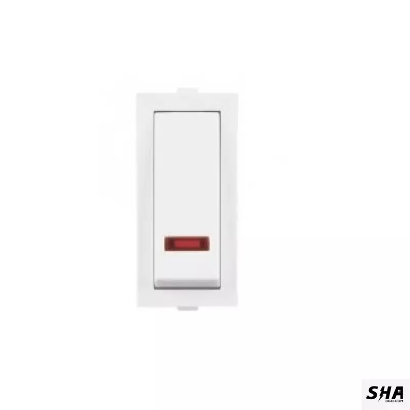 Anchor Roma 16A/20A 1 Way Switch with LED indicator 1M (White) - 21077 - Sha360