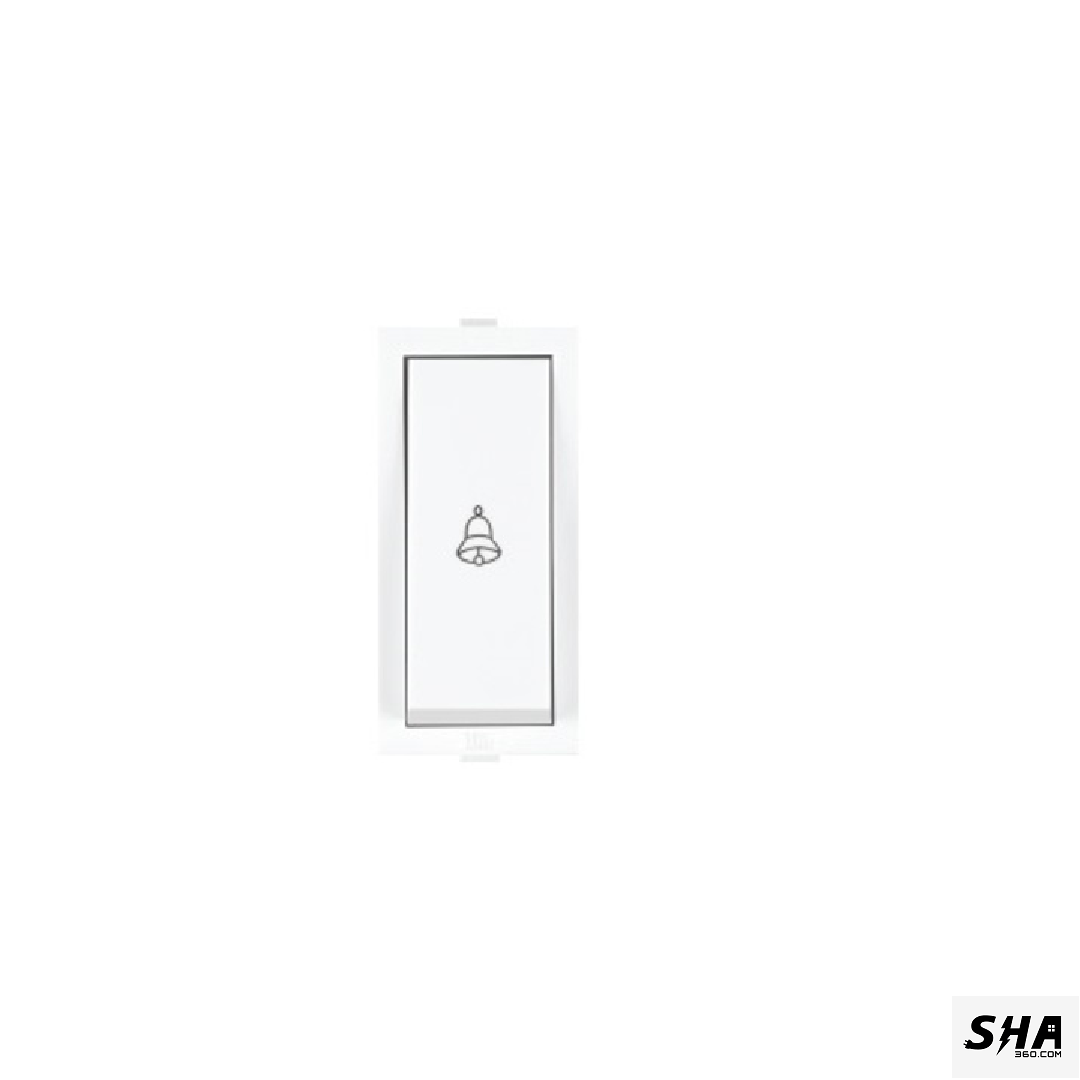 Anchor Roma 6A/10A Bell Push Switch 1M (White) - 21044 - Sha360