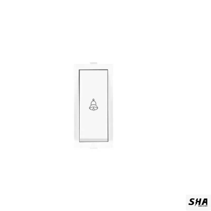 Anchor Roma 6A/10A Bell Push Switch 1M (White) - 21044 - Sha360