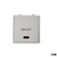 Anchor Roma 32A DP Switch with LED indicator 2M (White) - 21984 - Sha360