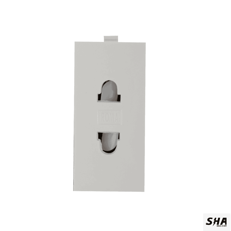 Anchor Roma Euro 2 Pin Universal Socket 1M (white) - 21667 - Sha360 Anchor Roma Euro 2 Pin Universal Socket 1M (white) - 21667 - Sha360