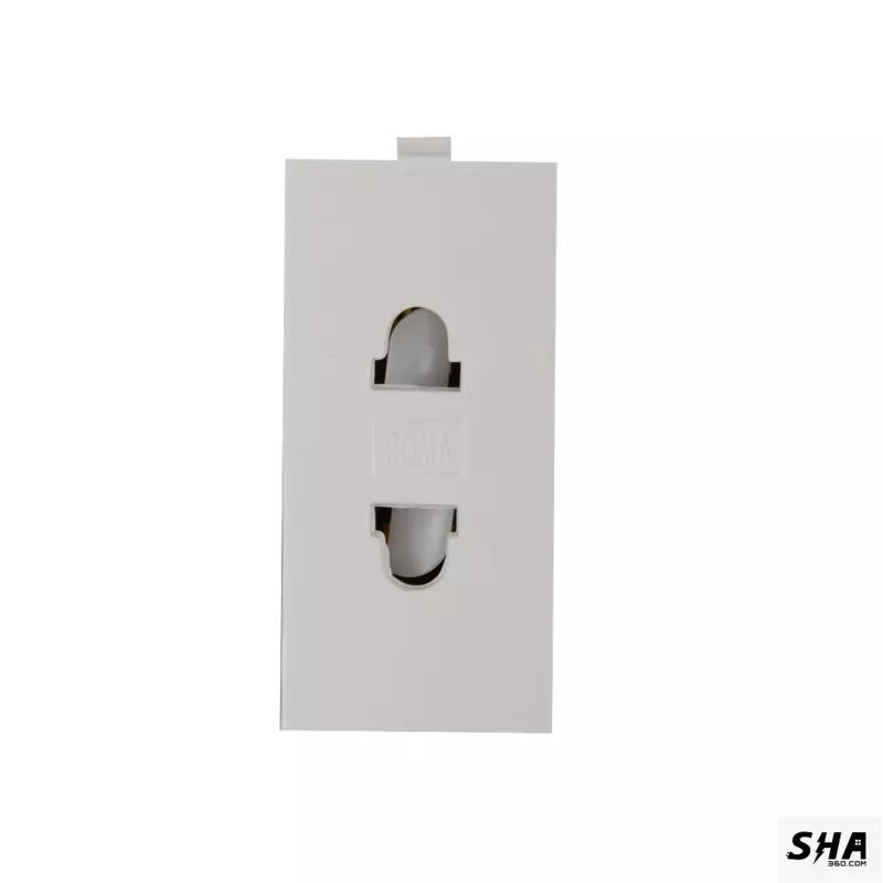 Anchor Roma Euro 2 Pin Universal Socket 1M (white) - 21667 - Sha360
