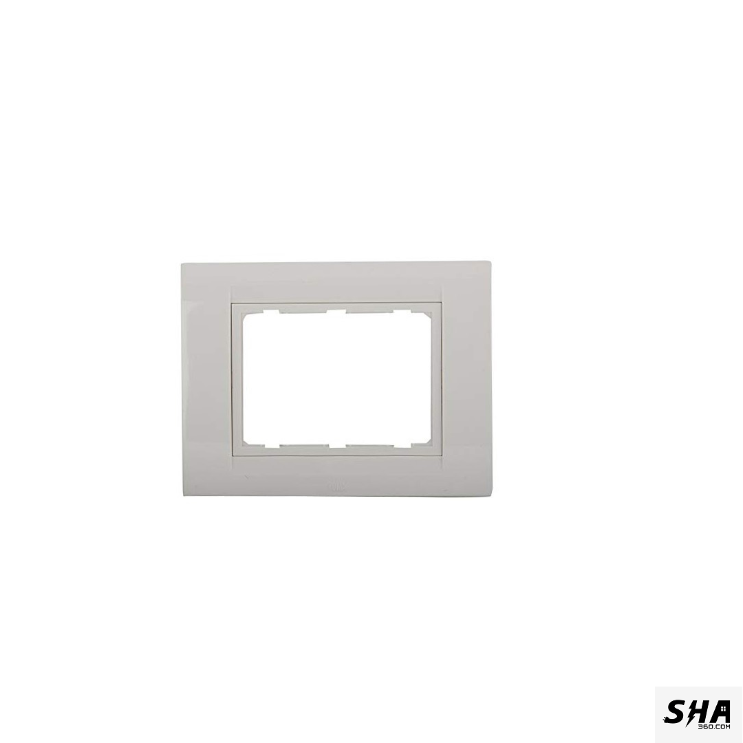 Anchor Roma Tresa 3 Module Cover Plate (white) - 30238WH - Sha360