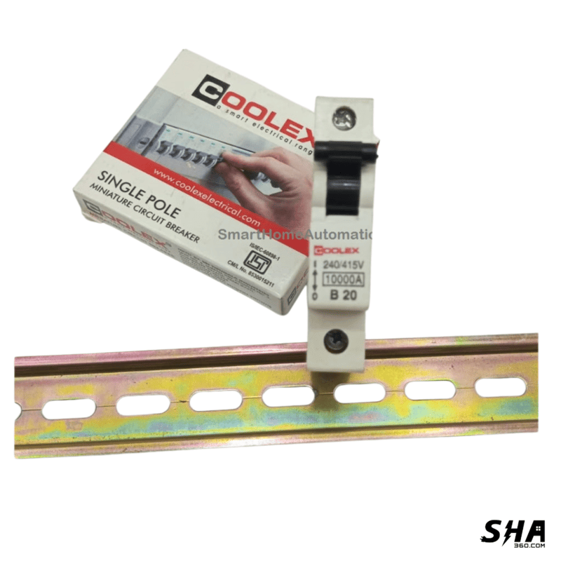 Coolex MCB 20A Single Pole (1-Pole) 10kA B Curve - Sha360 Coolex MCB 20A Single Pole (1-Pole) 10kA B Curve - Sha360