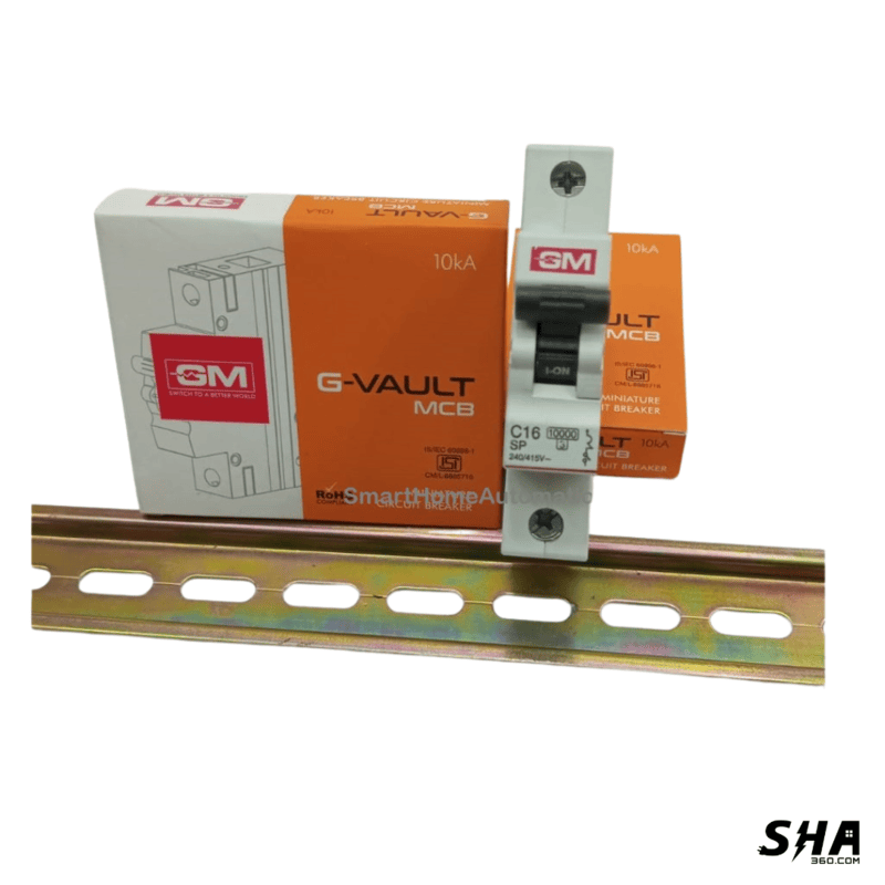 GM Modular MCB 16A Single Pole (1-Pole) 10kA C Curve G-Vault (GM V SC 16) - Sha360 GM Modular MCB 16A Single Pole (1-Pole) 10kA C Curve G-Vault (GM V SC 16) - Sha360