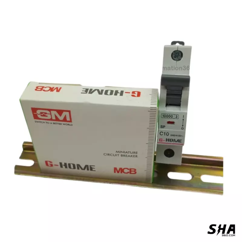 GM Modular MCB 10A Single Pole (1-Pole) 10kA C Curve G-Home (GM H SC 10) - Sha360