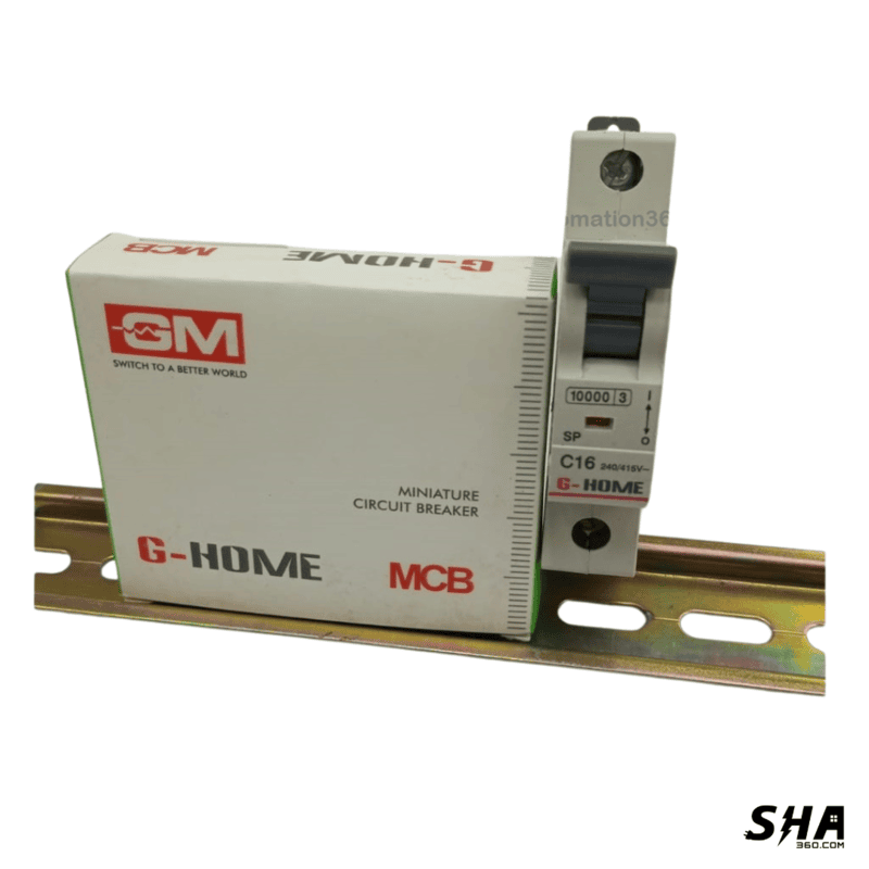 GM Modular MCB 16A Single Pole (1-Pole) 10kA C Curve G-Home (GM H SC 16) - Sha360 GM Modular MCB 16A Single Pole (1-Pole) 10kA C Curve G-Home (GM H SC 16) - Sha360