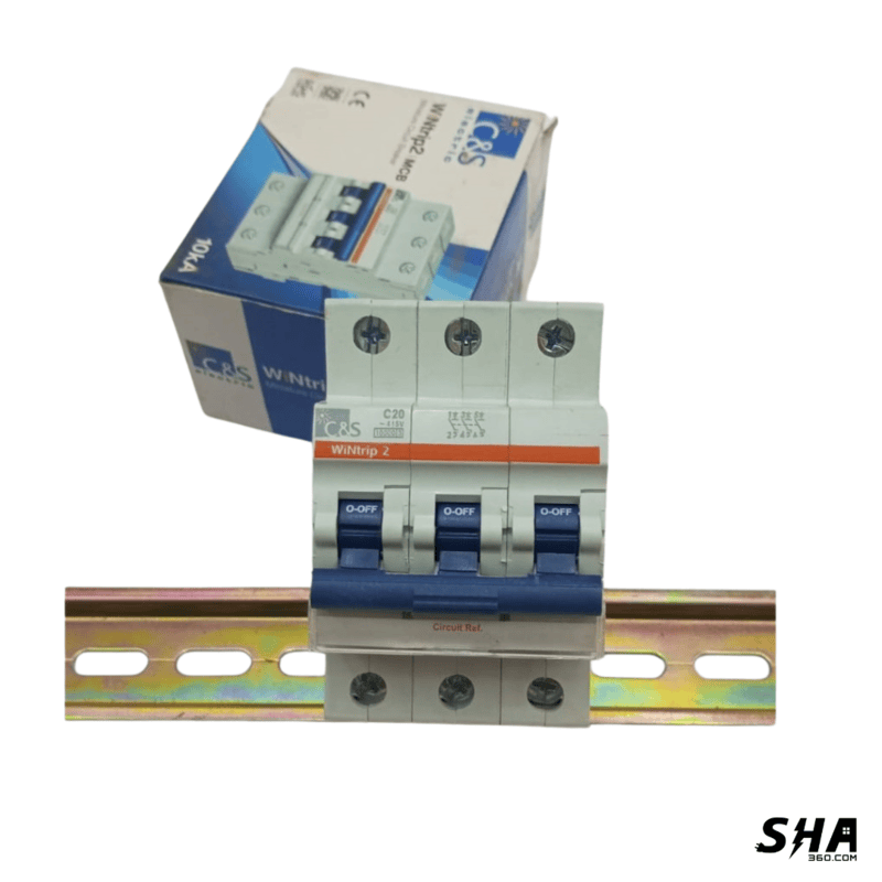C&S Electric MCB 20A Tripple Pole (3-Pole) 10kA C Curve WiNtrip2 (CSMBS3C20) - Sha360 C&S Electric MCB 20A Tripple Pole (3-Pole) 10kA C Curve WiNtrip2 (CSMBS3C20) - Sha360