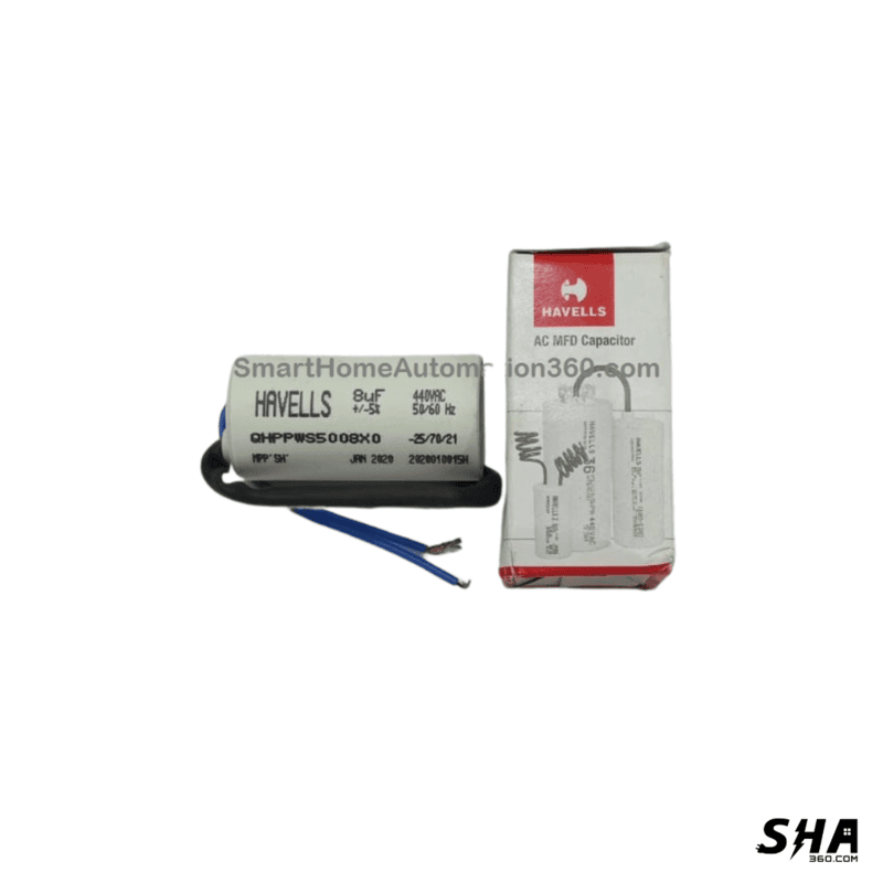 Motor capacitor 8mfd 440V motor run capacitor - Havells - Sha360