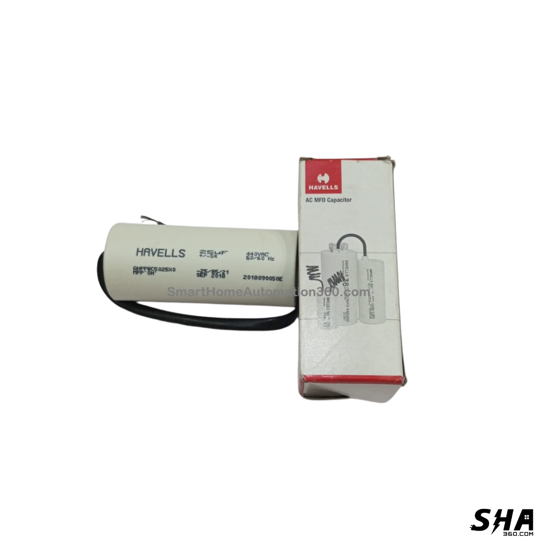 Motor capacitor 25mfd 440V motor run capacitor - Havells - Sha360