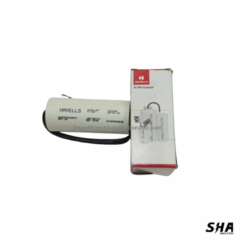 Motor capacitor 25mfd 440V motor run capacitor - Havells - Sha360