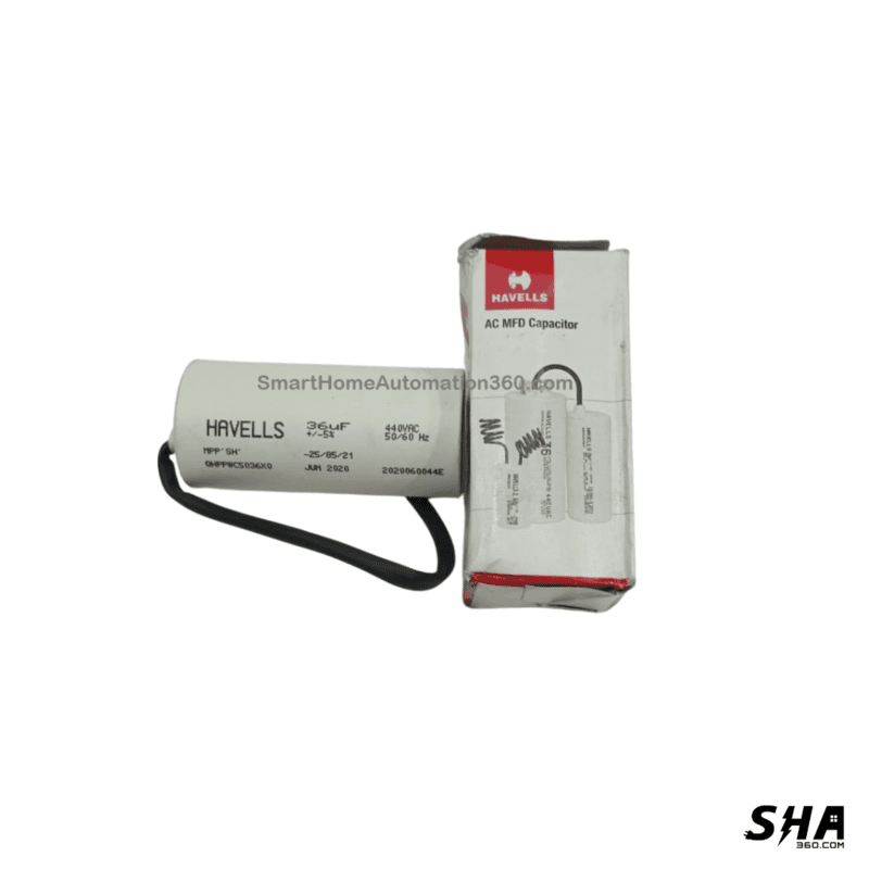 Motor capacitor 36mfd 440V motor run capacitor - Havells - Sha360