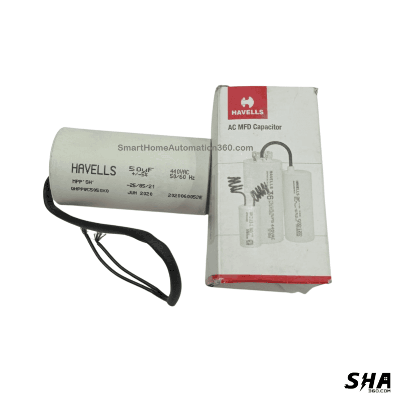 Motor capacitor 50mfd 440V motor run capacitor - Havells - Sha360