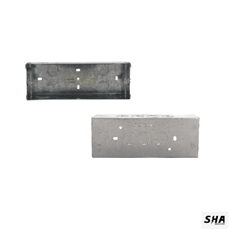 6M Modular Flush Metal Box for concealed (GM-Legrand-Anchor) - Sha360 6M Modular Flush Metal Box for concealed (GM-Legrand-Anchor) - Sha360