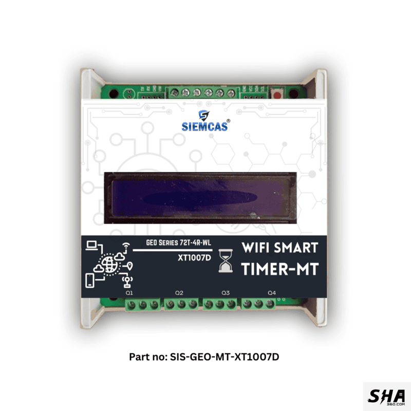 SIEMCAS Wifi Smart GEO T4R 72 Smart Year Timer Automation 4 Channel Wireless Webserver SHA-SIS-GEO-MT-XT1007D - Sha360 SIEMCAS Wifi Smart GEO T4R 72 Smart Year Timer Automation 4 Channel Wireless Webserver SHA-SIS-GEO-MT-XT1007D - Sha360