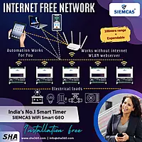 SIEMCAS Wifi Smart GEO T4R 72 Smart Year Timer Automation 4 Channel Wireless Webserver SHA-SIS-GEO-MT-XT1007D - Sha360