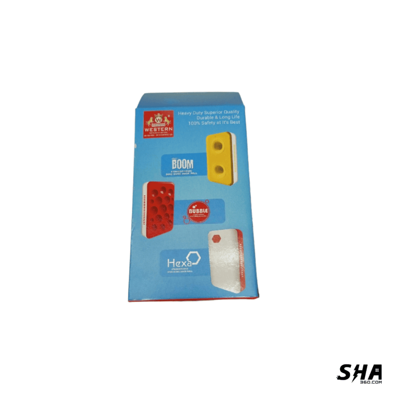 Western Bubble Stereophonic Ding Dong Door Bell White