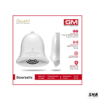 GM Modular Gayatri Mantra Door Bell -  GM 4026 white