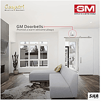 GM Modular Gayatri Mantra Door Bell -  GM 4026 white