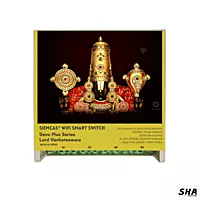 SIEMCAS Wifi Smart Devo Plus Lord Venkateswara 4 channel switch - IoT Webserver Dashboard Apps Network and status - Sha360