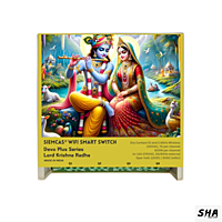 SIEMCAS Wifi Smart Devo Plus Lord Krishna Radha 4 channel switch - IoT Webserver Dashboard Apps Network and status - Sha360