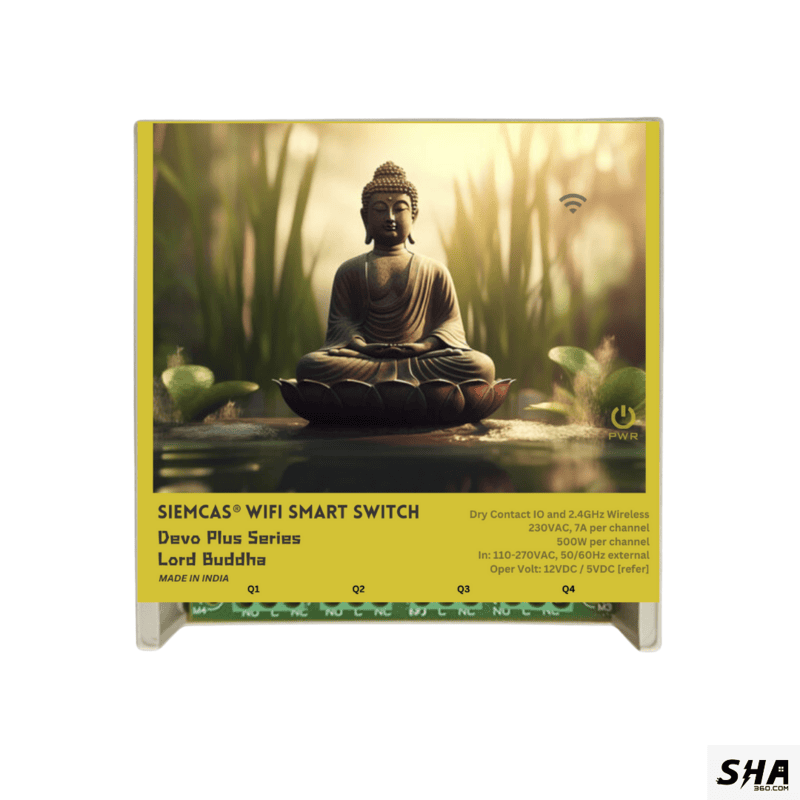 SIEMCAS Wifi Smart Devo Plus Lord Buddha 4 channel switch - IoT Webserver Dashboard Apps Network and status - Sha360 SIEMCAS Wifi Smart Devo Plus Lord Buddha 4 channel switch - IoT Webserver Dashboard Apps Network and status - Sha360