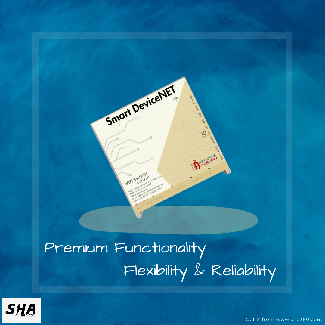 Reddirs Automation Smart DeviceNET Logix IoT 4 channel - Online and Offline functions, App controls, Dashboard, Wireless, IR, Webserver - Sha360