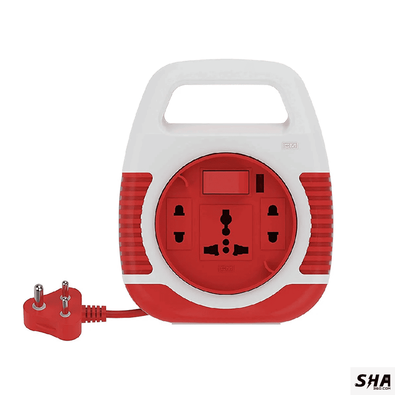 GM Modular GM 3045 Square 3 Pin Flex Box 4mtrs with Handle, Indicator & international Socket GM Modular GM 3045 Square 3 Pin Flex Box 4mtrs with Handle, Indicator & international Socket