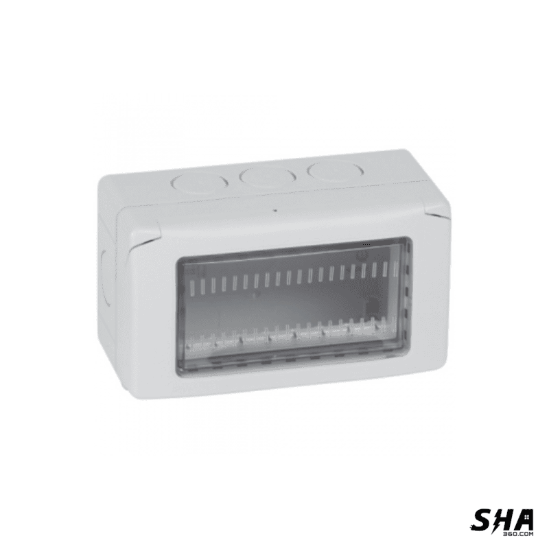 Legrand Waterproof Box 4 Module Arteor Grey Plexo - 6806 14