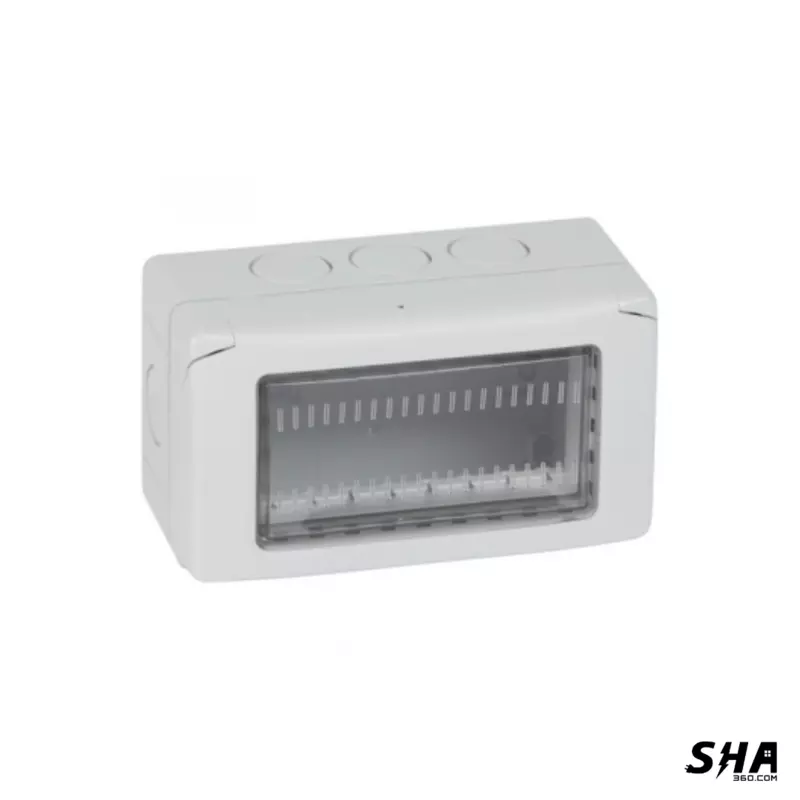 Legrand Waterproof Box 4 Module Arteor Grey Plexo - 6806 14