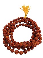 Rudraksha Mala 108 Beads, Length 36cm, Beads size 5 mm Rudraksha Mala 108 Beads, Length 36cm, Beads size 5 mm