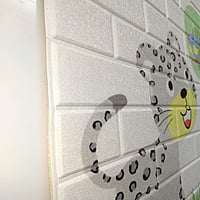 Brick Cat Wall Stickers Panel Self Adhesive