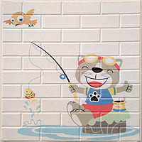 Brick Fish Wall Stickers Panel Self Adhesive Brick Fish Wall Stickers Panel Self Adhesive