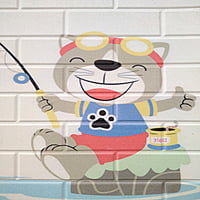 Brick Fish Wall Stickers Panel Self Adhesive Brick Fish Wall Stickers Panel Self Adhesive