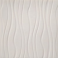 White Line Wall Stickers Panel Self Adhesive