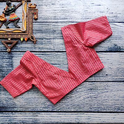 V Neck Foxy Pink Readymade Blouse