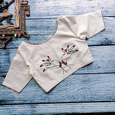 Mudra Alapadma Readymade Blouse