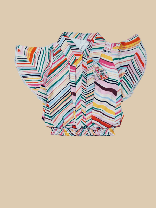 Rainbow Vibes Striped Shirt & Palazzo Set D.15.1229 B.1284