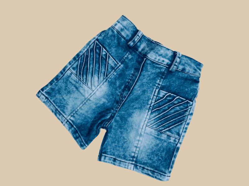 Trendy Floral Top & Denim Shorts Set for Baby Girls D.21.5105 B.1322