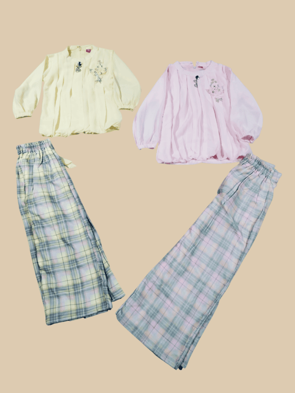 Girls' Co-ord Set (Top + Pants) D.71/12 B.4204