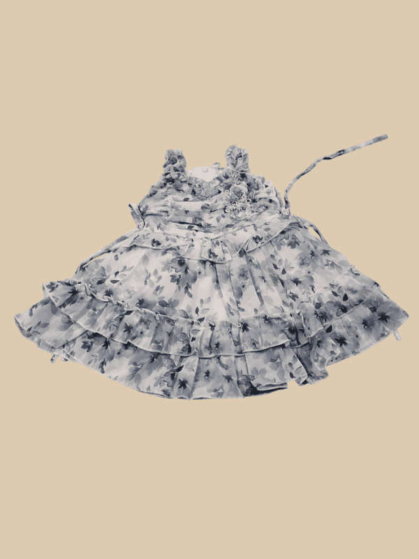 Elegant Baby Girl Sleeveless Floral Frock D.20.1223 B.1315