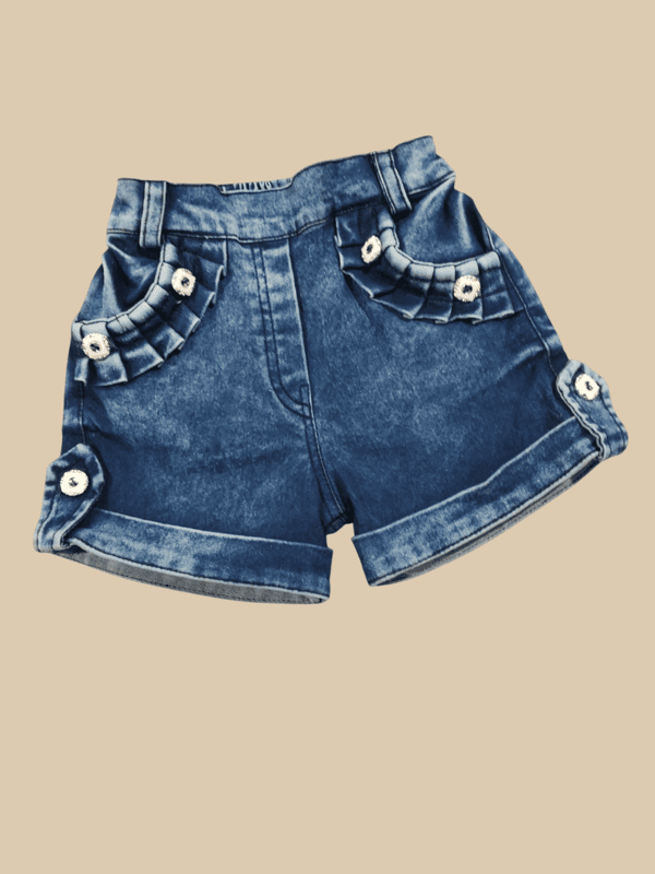 Denim Bloom Shorts Set D.5109 B.1221