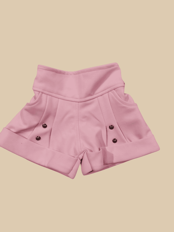 Floral One-Shoulder Top & Stylish Shorts Set for Girls D.506 B.1221