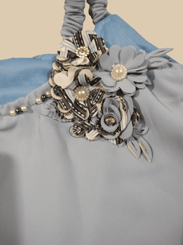 Trendy Girls' Blue Crop Top D.9.302 B.1240