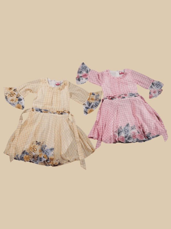 Floral Fantasy Girls Frock D.13.3184 B.1840