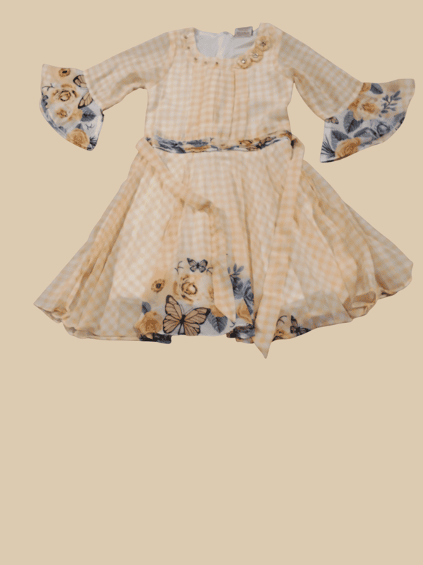 Floral Fantasy Girls Frock D.13.3184 B.1840