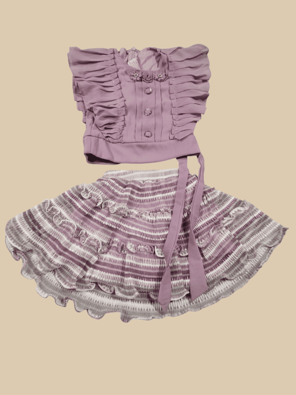 Stylish Girls' Designer Top & Skirt Set D.9.3189 B.1792